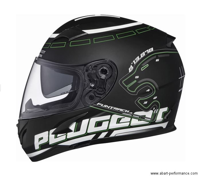 Helm Motorradhelm Sturzhelm Integralhelm Peugeot Scooter Roller schwarz
