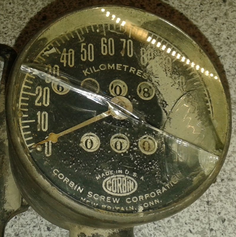 Orig. Corbin Harley Indian Speedometer Tacho mit Welle ca 30/40er eBay