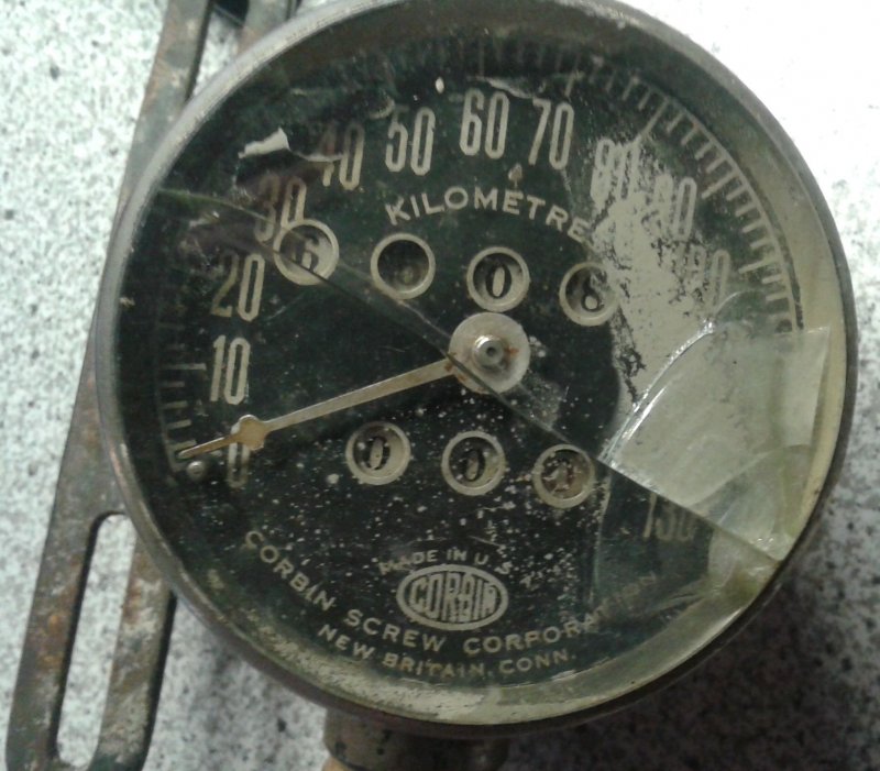 Orig. Corbin Harley Indian Speedometer Tacho mit Welle ca 30/40er eBay