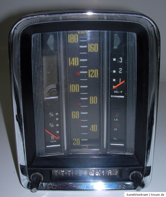 Mercedes Benz Tacho Heckflosse W110 Walzentacho Kombiinstrument