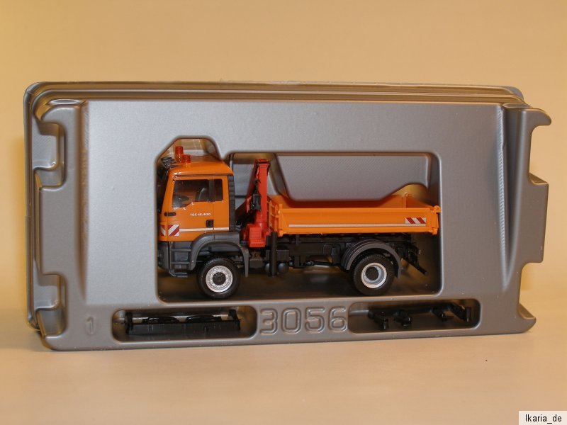 Herpa Man Tgs M X Meiller Kipper Mit Ladekran Kommunal Orange Ebay