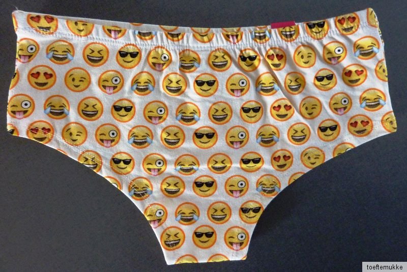 NEU Primark Emoji Icon Emoticon Smiley Hipster Slip Panty XS S M