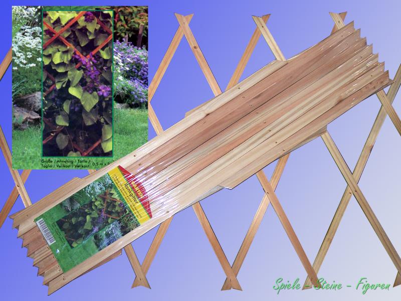 Rosen Efeu Holz Rank Gitter 200x50cm, Spalier Kletter Wand Rank Hilfe