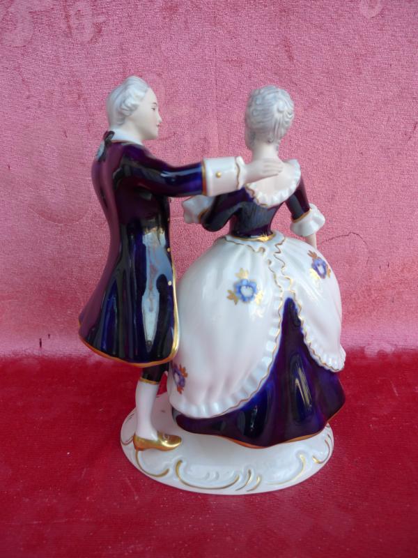 beautiful ,antique Porcelain Figurine__Dance couple__Royal Dux___23cm