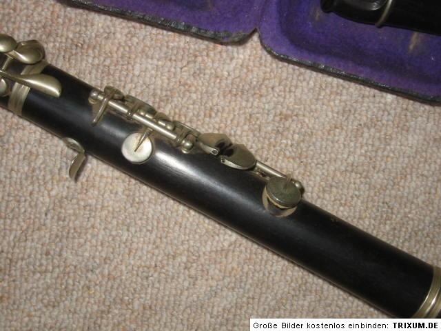 Nice old wooden C Clarinet J. Stepansky  