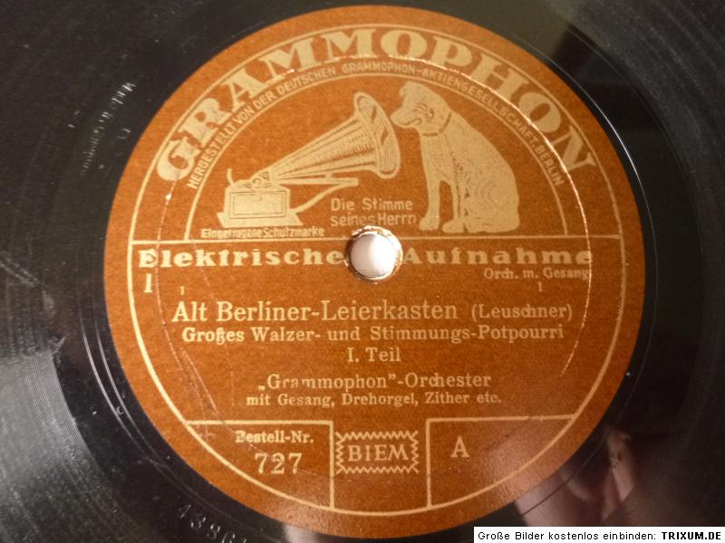 Grammophon-Orchester Dirigent: Obermusikmeister Adolf Becker - Bayrischer Avanciermarsch / Kärnthner Liedermarsch Grammophon-Orchester Dirigent: Obermusikmeister Adolf Becker - Bayrischer Avanciermarsch / Kärnthner Liedermarsch