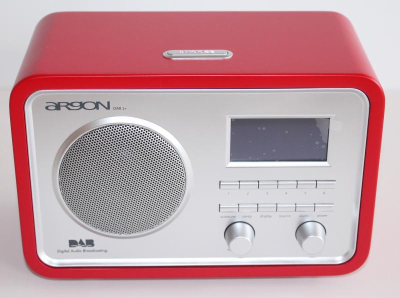 Argon Audio DAB2+ V6 DAB+ Radio FM Mono Radiogerät in rot