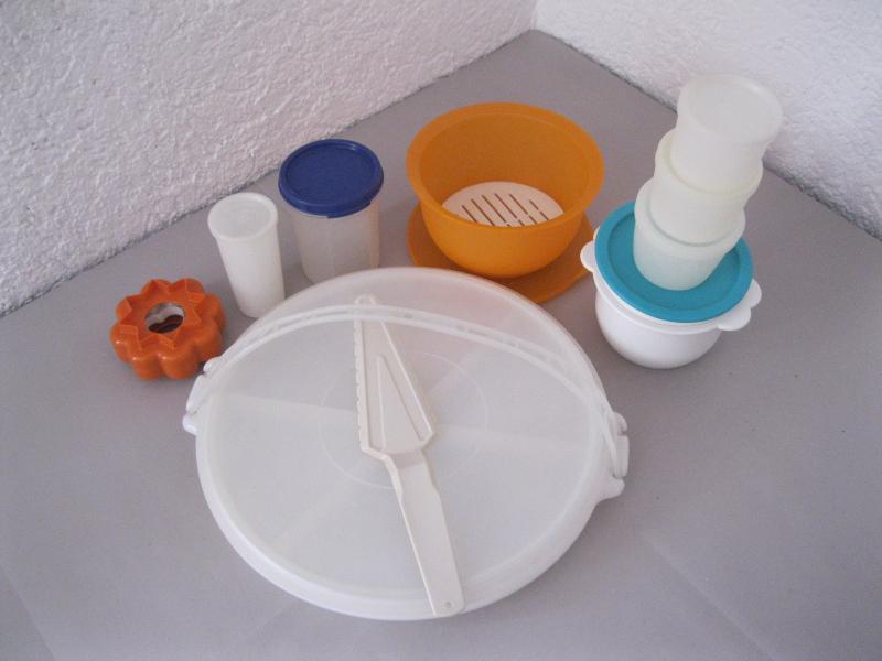 Tupperware Konvolut Knabberinsel, Junge Welle Schüssel