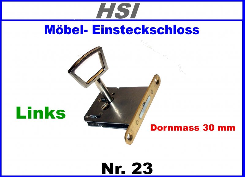 MöbelEinsteckschloss Links Dornmaß 30mm Nr.173230 eBay