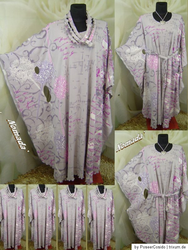 PoCo DeSiGn° LAGENLOOK ♥ Fleece Vario Kaftan Tunika  Kleid