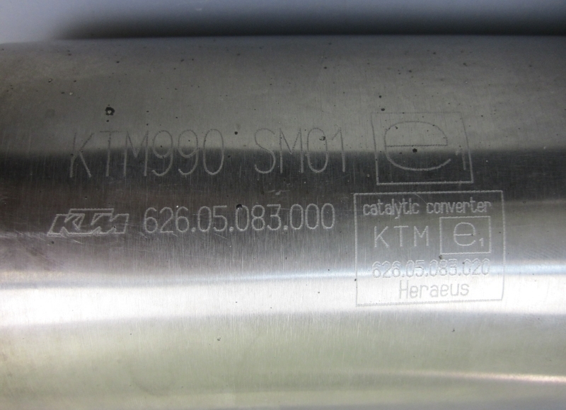 KTM 950 990 SM SMT SMR LC8 2005 2010 Sport Auspuff Endtopf Exhaust