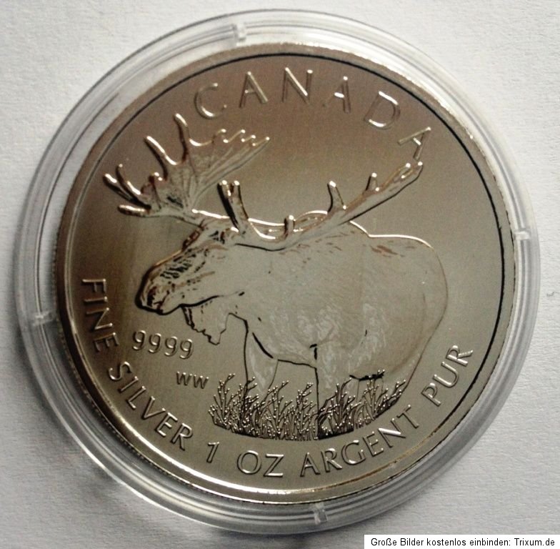 Kanada 2012 WILDLIFE ELCH 1 oz Silber