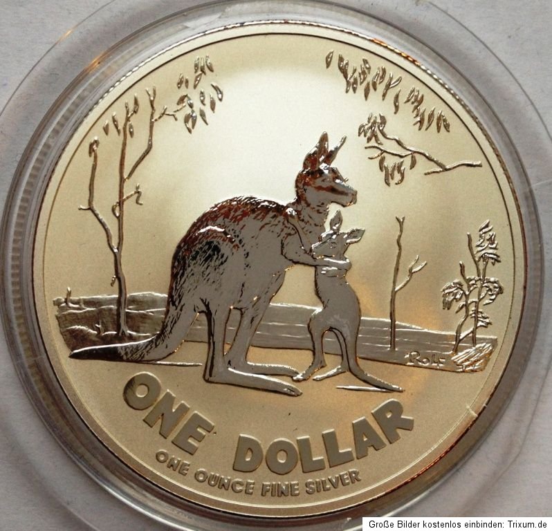 AUD Australien 2007 KÄNGURUH / KANGAROO 1 oz Silber