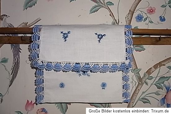 Tischdecke 2 Deckchen Überhandtuch Klammertasche Konvolut Jugendstil