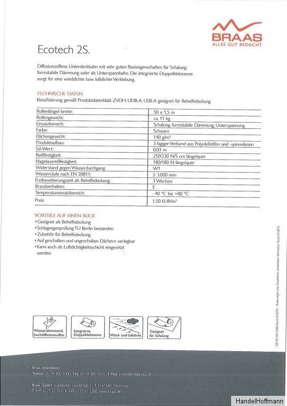 Braas ecotech 2s datenblatt Braas ecotech 2s datenblatt