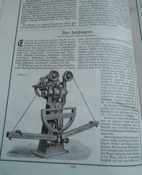 Fachblatt HOLZARBEITER 1912 Schreiner Tischler Zimmermann Holz Möbel