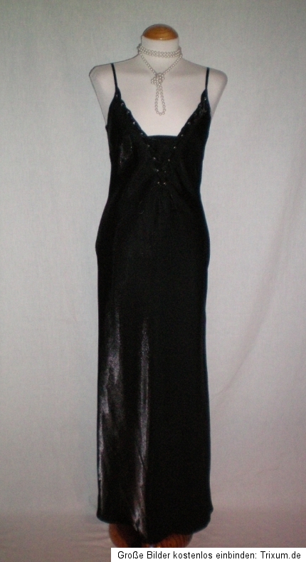 NEU ELEGANTES DESIGNER VERA MONT KLEID GR 34 SCHWARZ GOTHIC ABENDKLEID