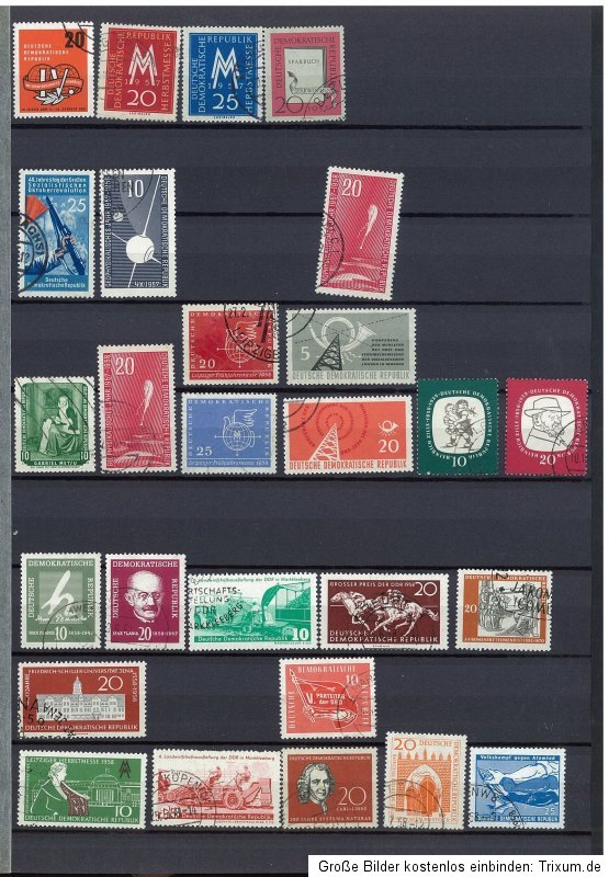 BUND/DDR   SEHR REICHE GEST/POSTFR.** SAMMLUNG IM BINDER  ALLE SEITEN