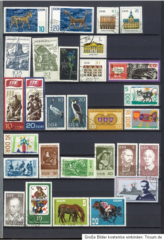 BUND/DDR   SEHR REICHE GEST/POSTFR.** SAMMLUNG IM BINDER  ALLE SEITEN