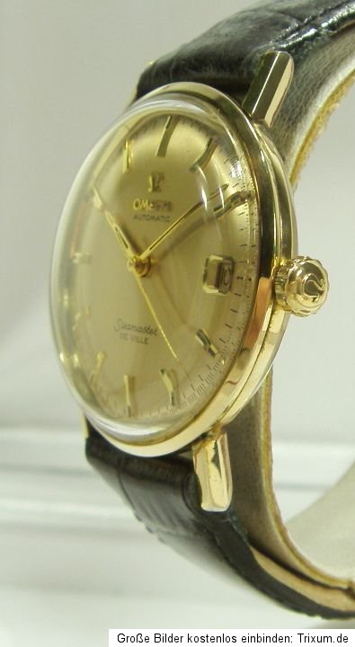 VINTAGE OMEGA SEAMASTER DE VILLE HERRENUHR AUTOMATIC in 18 Karat Gold