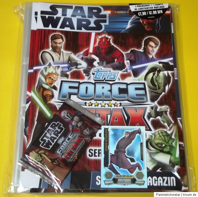 Clone Wars FORCE ATTAX 3 Starter Sammelmappe Binder Star Wars NEU