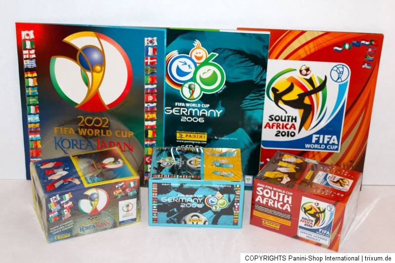 Panini WORLD CUP COLLECTOR PACKAGE, je 1 x DISPLAY BOX + ALBUM 2002