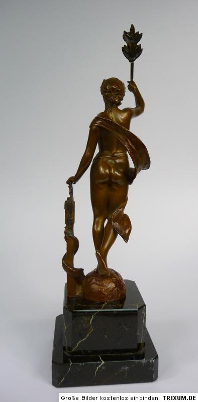 Bronzefigur Göttin sign. Eisenberger / Gladenbeck Berlin um1900 