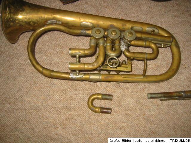 Very old rotary C  Flugelhorn SchusterAdjustable leadpipe  