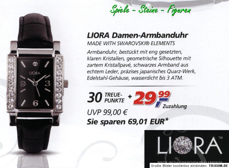 450 REAL Treuepunkte für Liora Schmuck Halskette Armband Ohrringe 