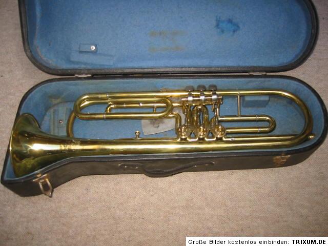 very nice used rotary Eb / Es trumpet Lidl Brno  