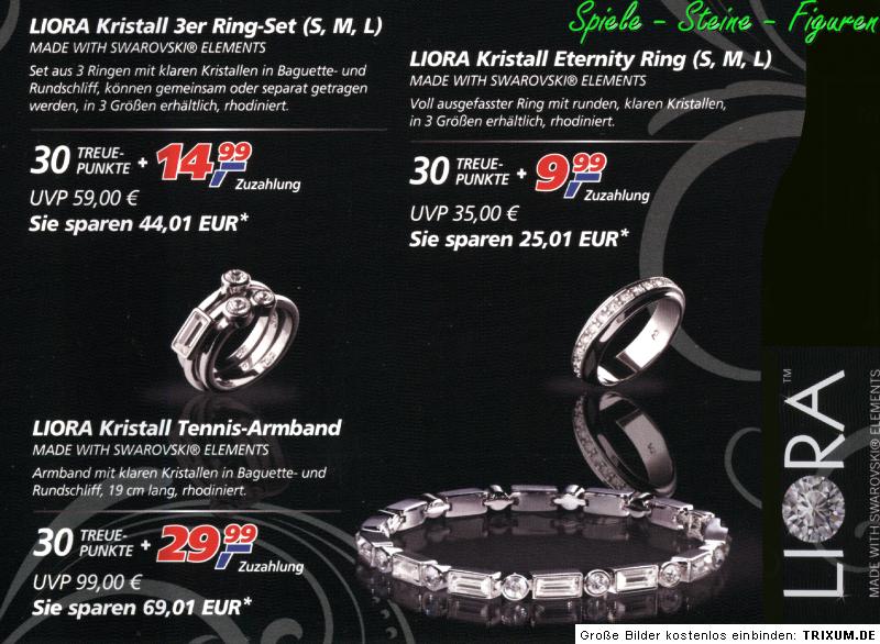 450 REAL Treuepunkte für Liora Schmuck Halskette Armband Ohrringe 