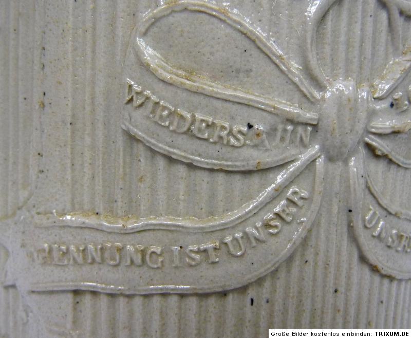 Bierkrug mit Spruch um 1850 eBay