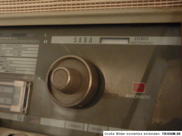 Radio Röhrenradio, Saba Freiburg , Vollautomatik 14 , Stereo,