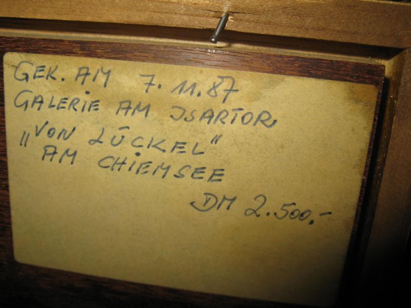 Luckel Christian 1945 Wundervolles Chiemsee Gemalde Ebay