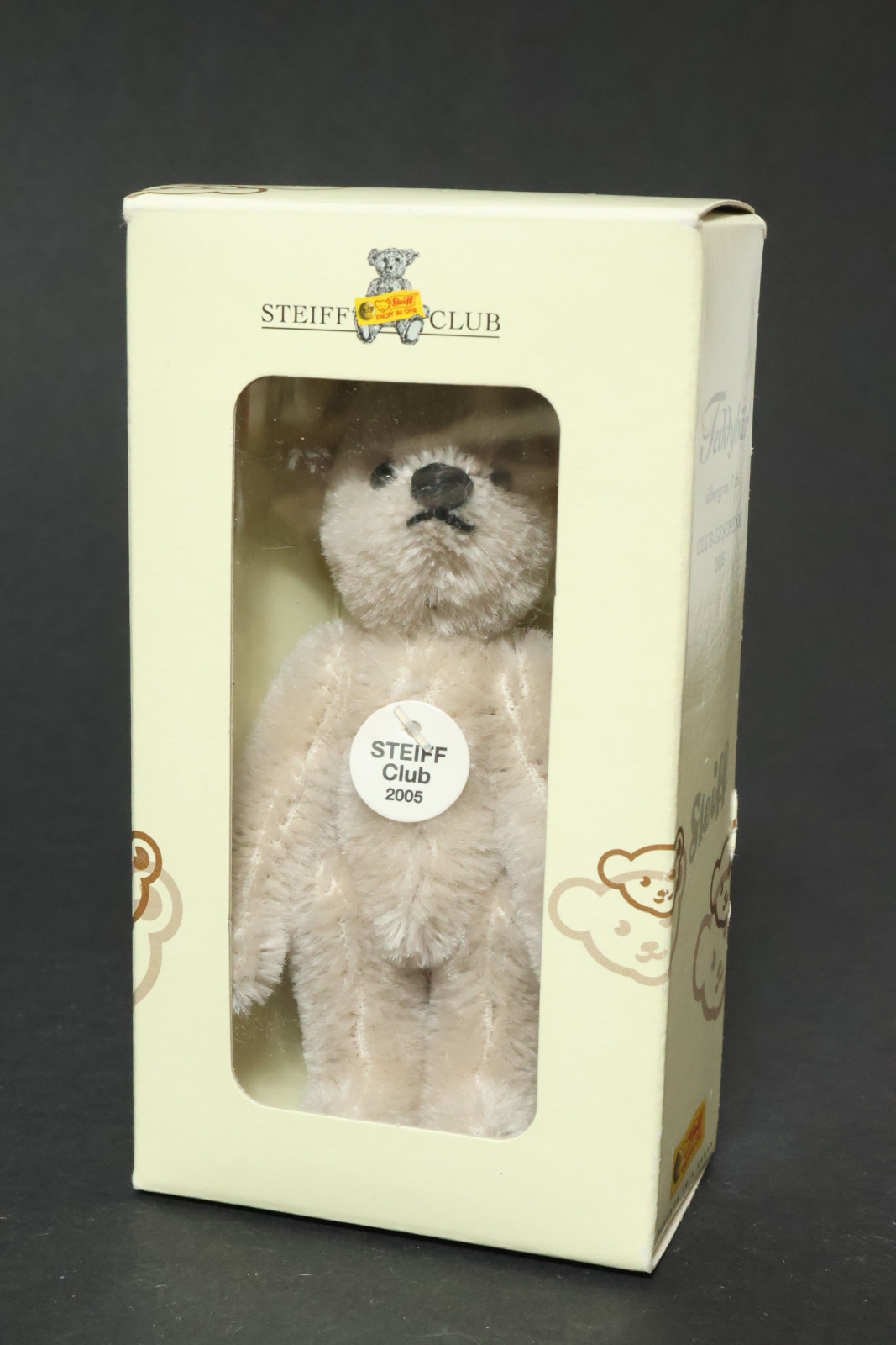 限定 steiff ぬいぐるみ teddy bear festival 2005 Steiff Club 2005 Teddy Bear Light Grey Miniature Annual