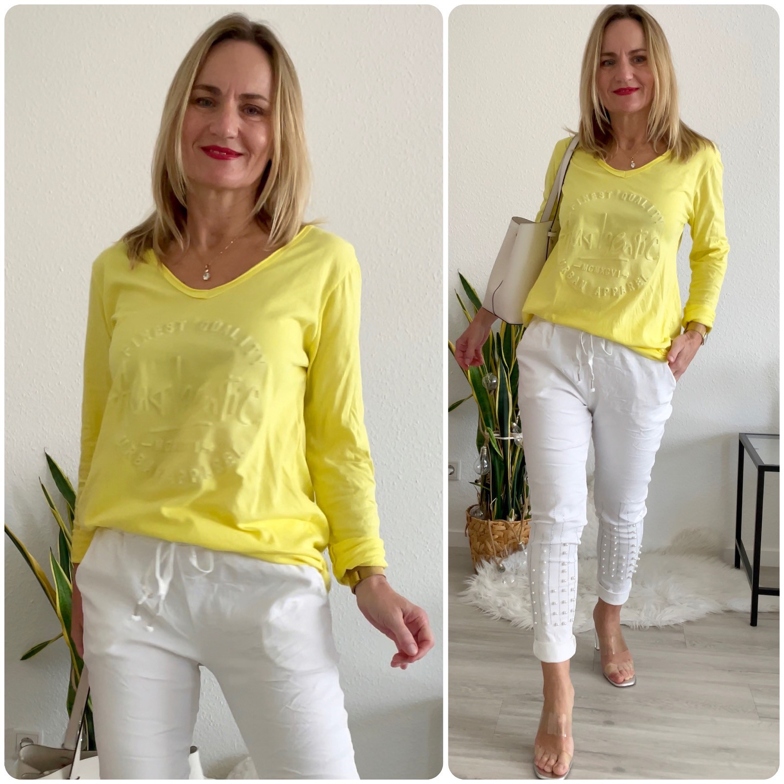 Italy Damen Shirt gelb