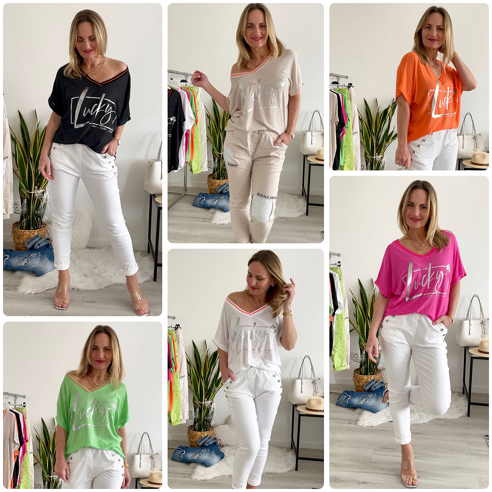 Made in Italy Damen Shirt Lucky online günsitg kaufen 36 bis 42