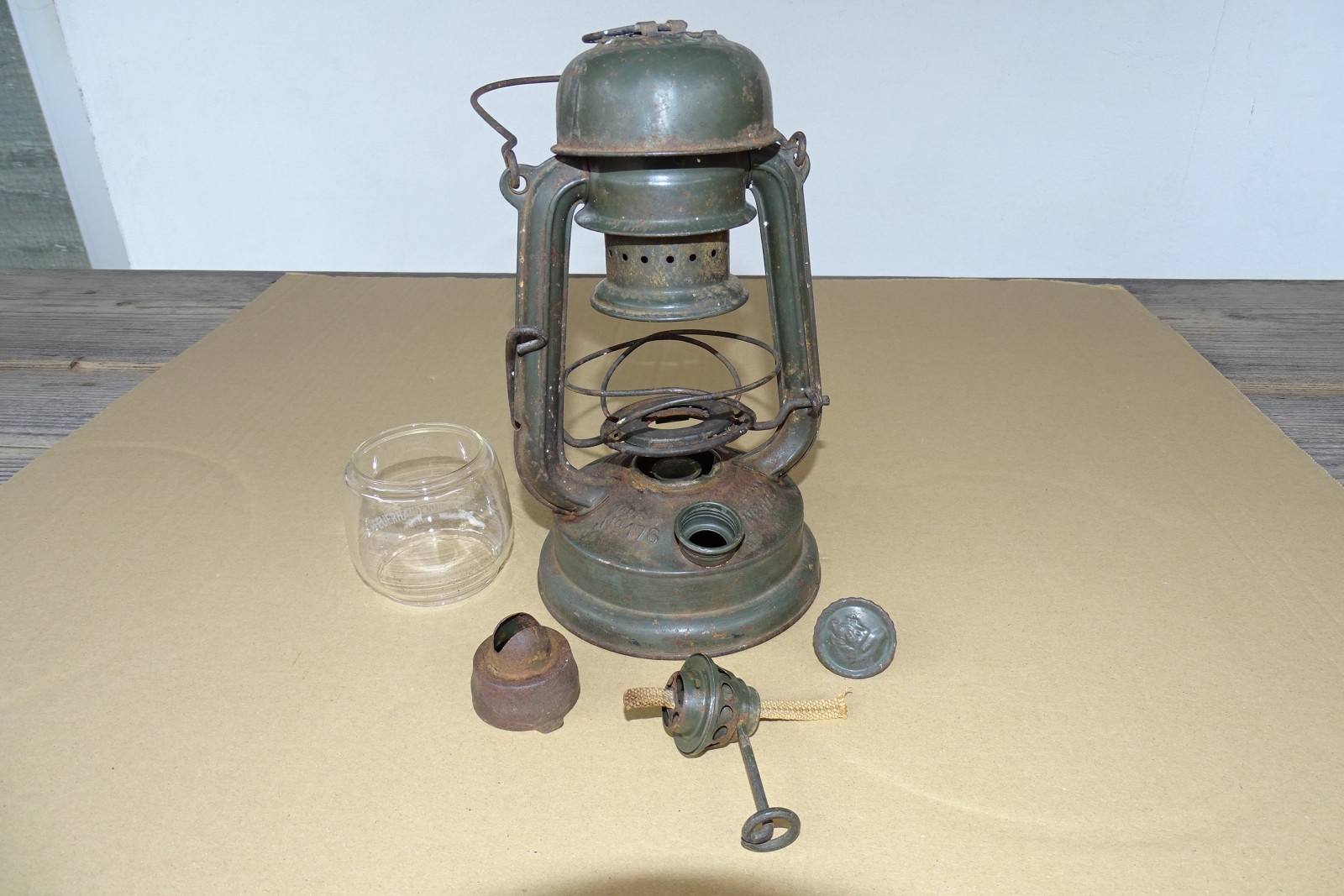 FEUERHAND 176 WW2 Pilzkopf Wehrmacht Sturmlaterne mit FEUERHAND 176 WW2 Pilzkopf Wehrmacht Sturmlaterne mit