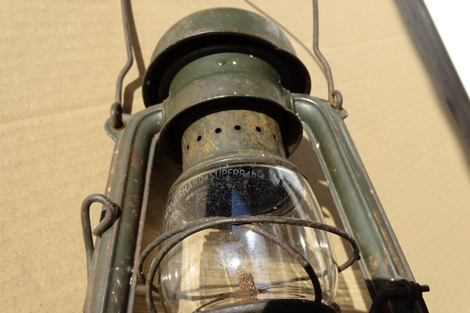 FEUERHAND 176 WW2 Pilzkopf Wehrmacht Sturmlaterne mit