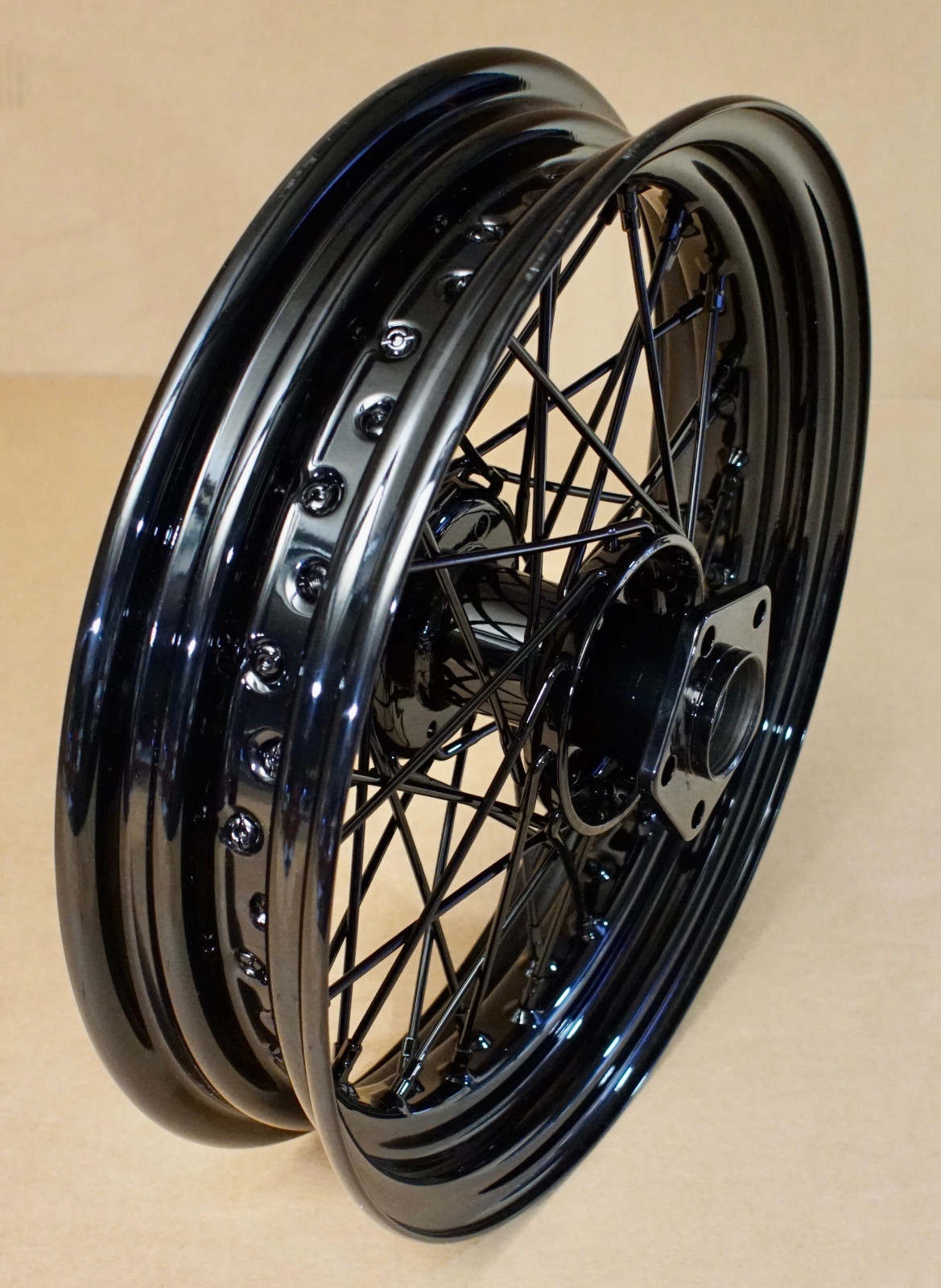 ③ Harley Davidson Original Rim 40 Spoke Rear Wheel Black 16X3