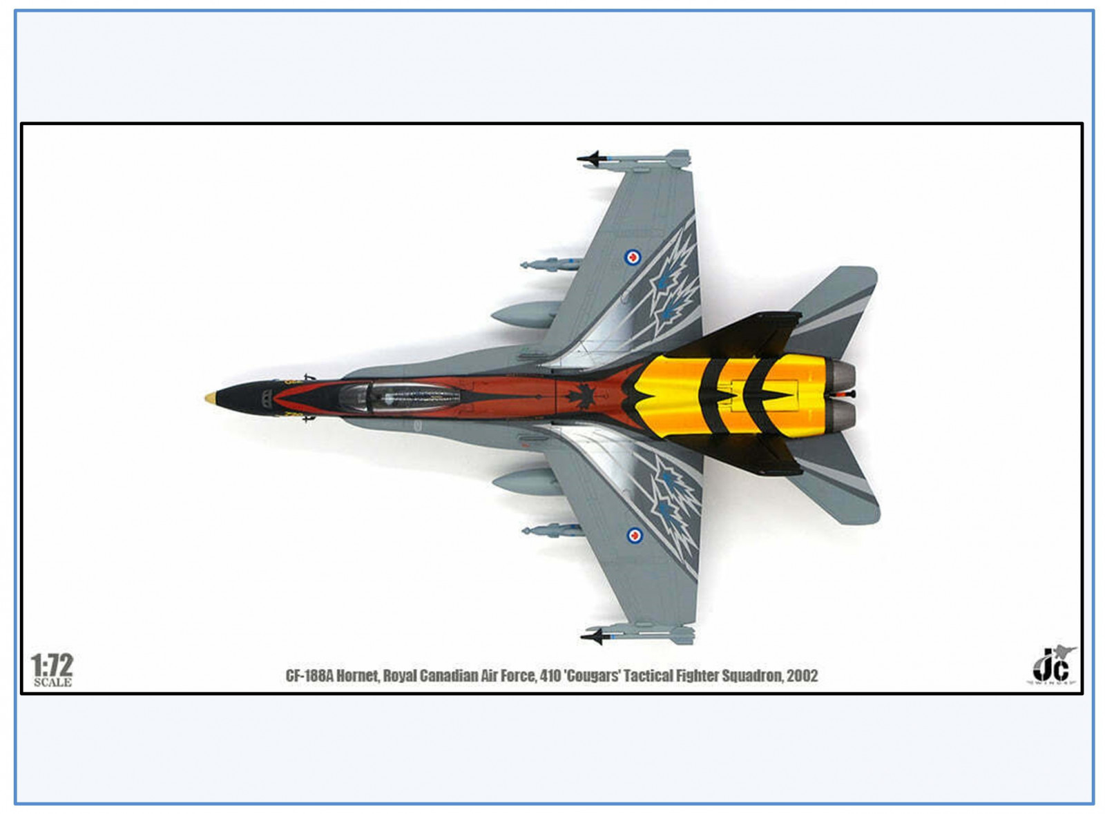 Un CF-188 Hornet aux couleurs du 150ème anniversaire de la