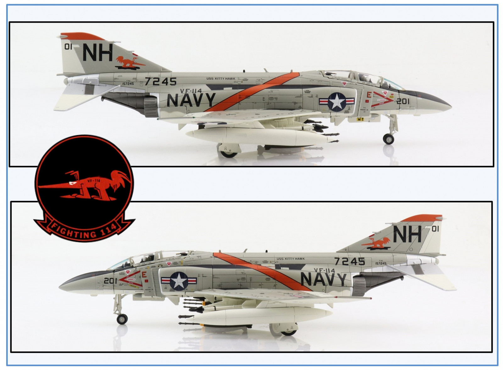U.S. Navy Jet Fighter F-4J USS Midway 1978 FineMolds -72743