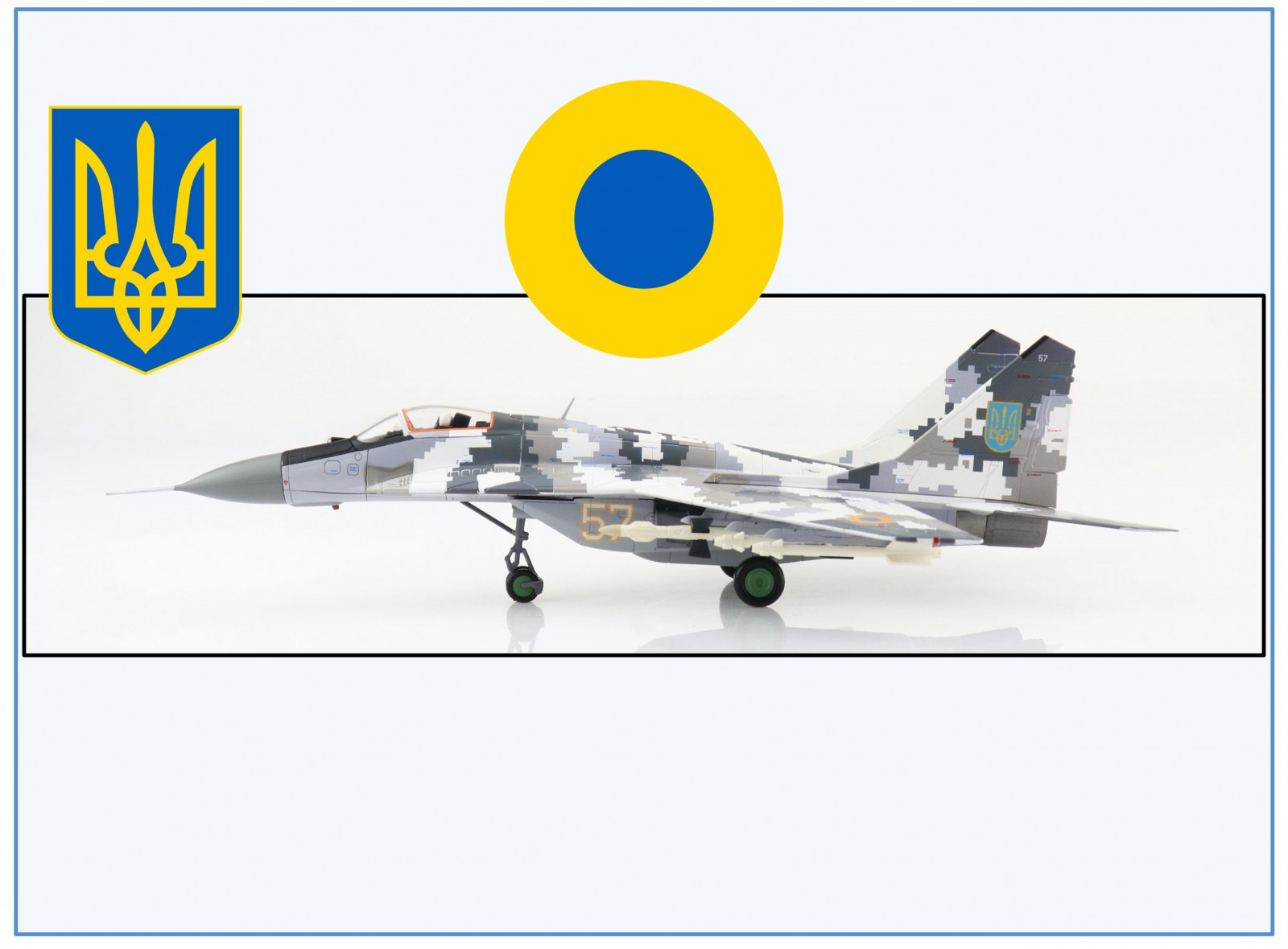 Maisto Tailwinds Mig-29 Fulcrum Die Cast Airplane Model - 1:87 Scale Collectible