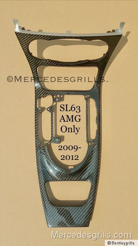 MERCEDES SL 63 R230 SL63 AMG CARBON FIBER 5 PIECE INTERIOR TRIM