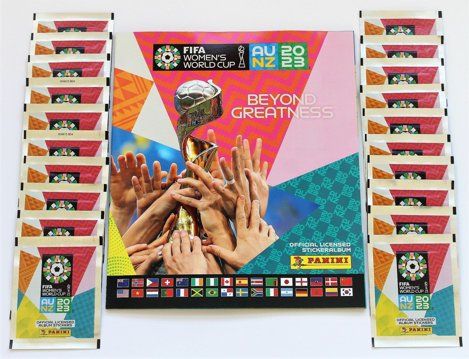 Panini Womens World Cup 2023 - 20 packs of stickers + empty album IN STOCK  !