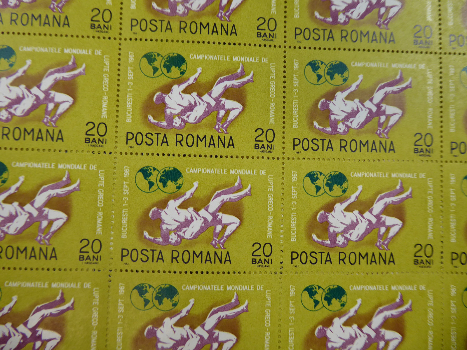 Prophila Collection Rumänien Briefmarken 2613-2617 – Postfrisch MNH, WM Im Griech.-röm. Ringkampf 1967