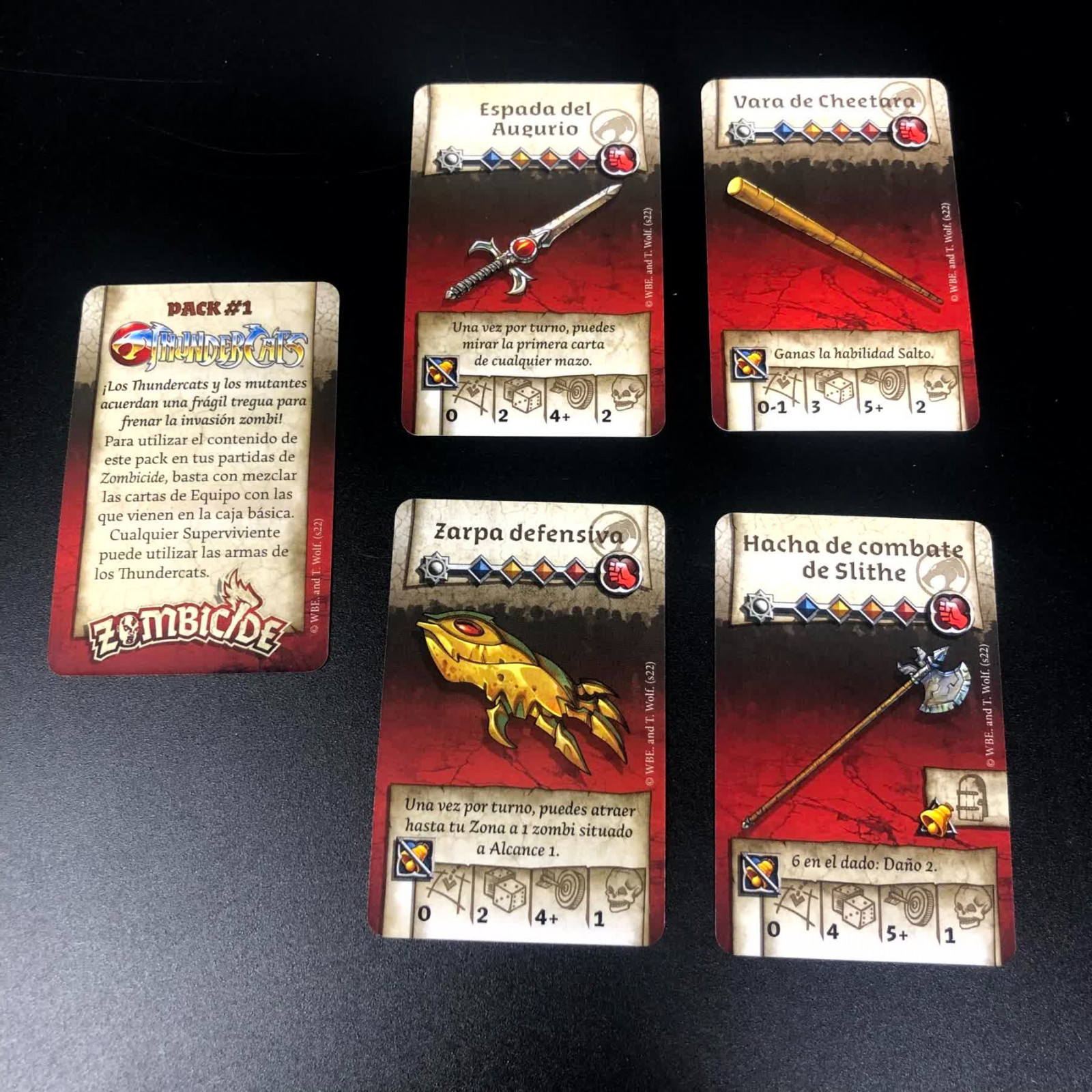 Zombicide Black Plague - Thundercats Pack #1 - Equipment Cards