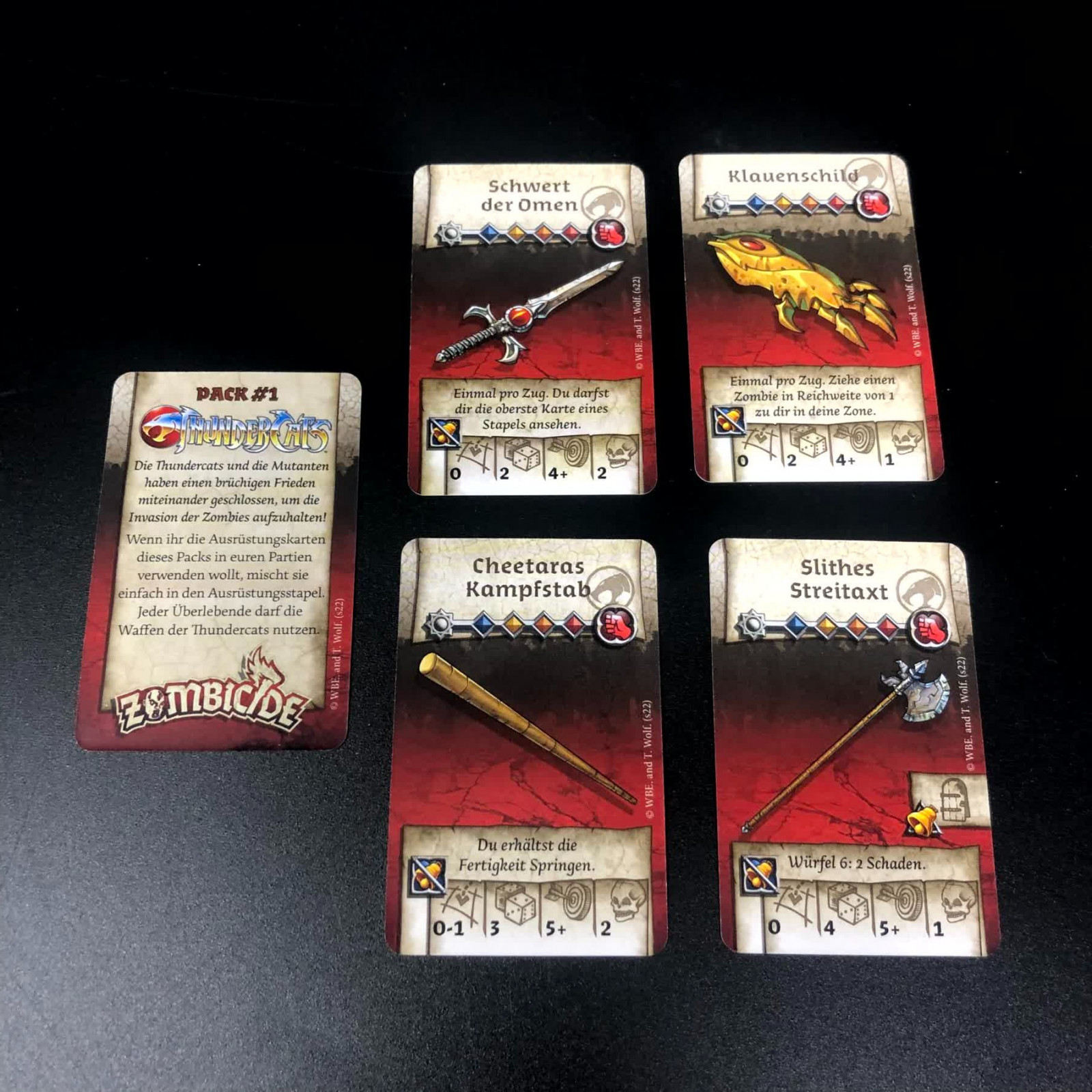 Zombicide Black Plague - Thundercats Pack #1 - Equipment Cards