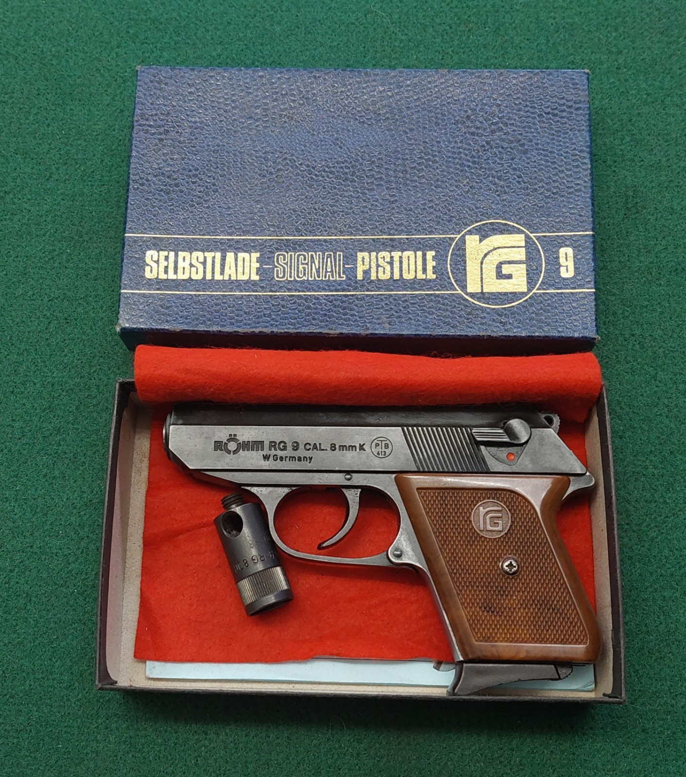 Röhm RG 9 cal. 8mm K Kunststoffgriffschalen PTB 413 - eGun